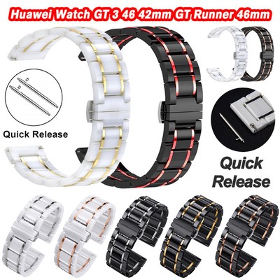 Keramik Armband Für Huawei Watch GT 3 2 42mm/GT 3 2 2e 46mm/Runner Ersatz Strap 