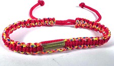 LUCKY RED SAI SIN BRACELET blessed by Buddhist Monk. RED MULTI-COLOUR PROTECTION
