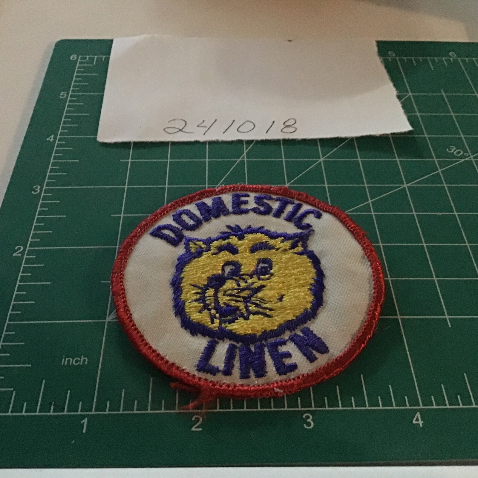 VINTAGE DOMESTIC LINEN Patch cute critter logo