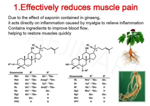 Korea Pain Relief Patches Korean Gold Ginseng Patch Power strip Energy Hot Pack - 第 2/47 張圖片