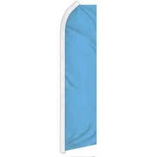 Light Blue Swooper Flutter Feather Advertising Blank Solid Color Banner Flag