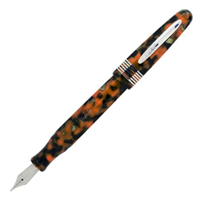 STIPULA ETRURIA  PASSION FRUIT LIM. EDITION FOUNTAIN PEN FINE 18K NIB NEW -BOX