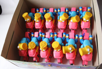 12X VINTAGE 90'S SIMPSONS BART SIMPSON FIGURE CRAZY NEON 12X VINTAGE 90'S SIMPSONS BART SIMPSON FIGURE CRAZY NEON