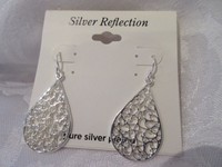 Jc Penney silver Reflection Silver Plated Filagree Drop Earrings Jc Penney silver Reflection Silver Plated Filagree Drop Earrings