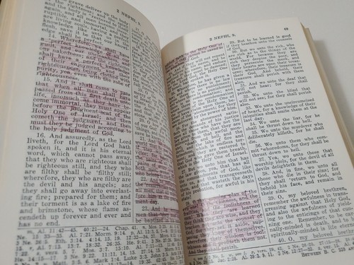 1950 The Book Of Mormon Vintage Burgundy Softcover LDS - Picture 13 of 18