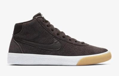 Mens Nike SB Bruin Hi Velvet Brown Sz 9.5 923112-201
