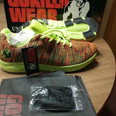 Gorilla Wear Men's Brooklyn Knitted Sneakers Neon Mix unisex men's 9.5 wms 11