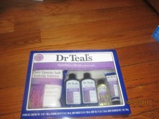 Dr. Teal's Soothe and Sleep Lavender 5 Piece Gift Set Bath Body Oil Wash Spray