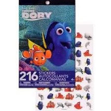 Disney's Finding Dory Sticker Pad - 216 Stickers 4 Sheets FREE U.S. SHIP
