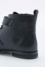 Urban Outfitters Deena & Ozzy Panther Leather Boots - Black - RRP £55 - New