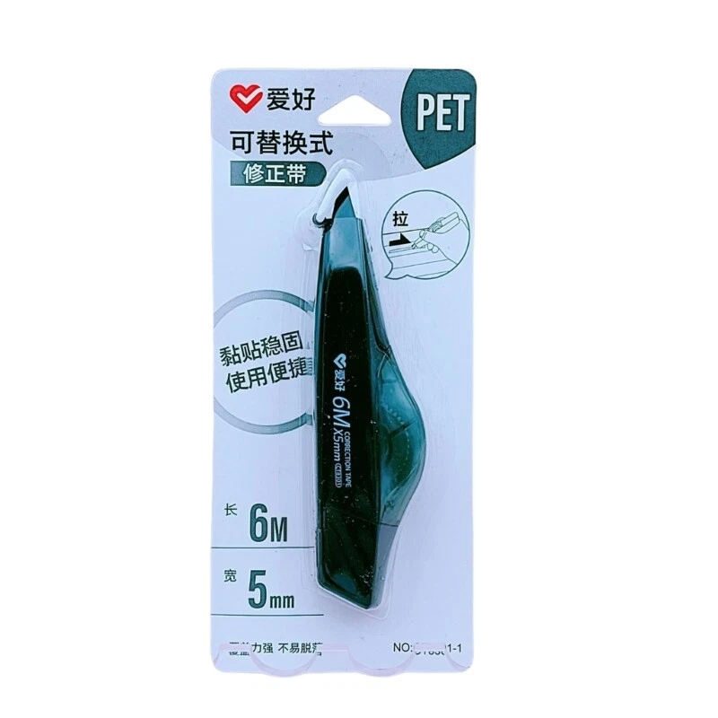 Dry correction tape outlet