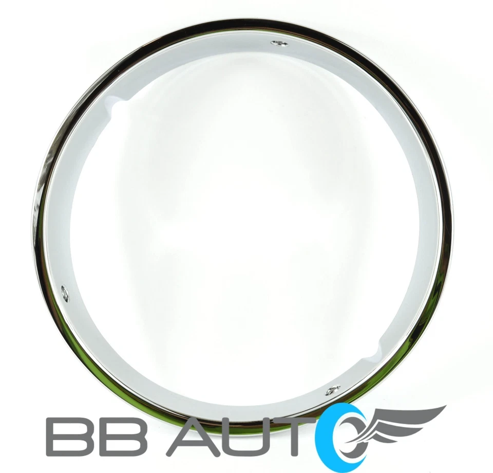 NUEVO JUEGO DE EMBELLECEDORES DE FAROS REDONDOS CROMADOS DIESTRO Y DERECHO PARA JEEP WRANGLER 1997-2006 Foto 2 de 4