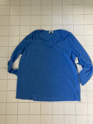 NWT Old Navy Lightweight V-neck Top Vintage Style / Lightweight Sweater blue 2X