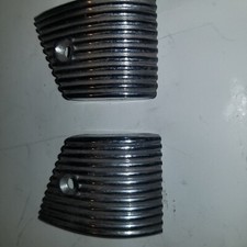 1941 Ford Coupe Sedan Rear Tail Light Surround Trim Molding Corner Pair New Nos