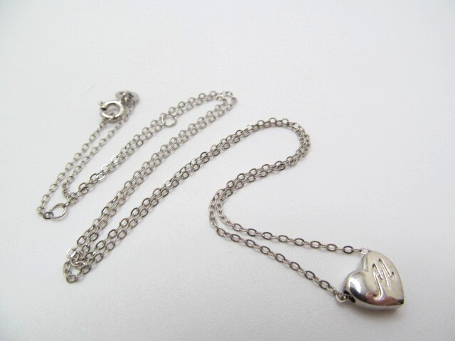 925 Sterling Silver Reversible Initial Letter M C… - image 1