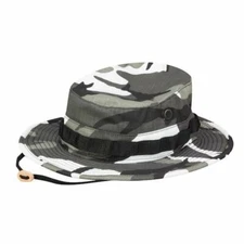 Urban Camo Boonie Cover - Military Spec Jungle Hat - Hot Weather - Made in USA
