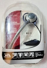 Brand New Cyber Acoustics AC-744 Universal Earclip Headset with Y-adapter