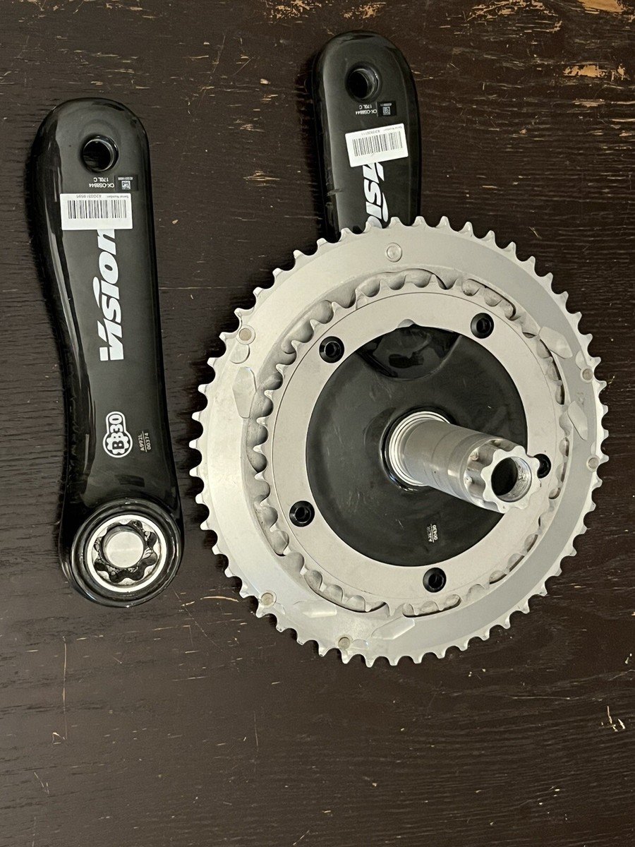 FSA Vision TRIMAXCARBON クランクセット 170mm Vision Trimax Carbon Crankset TT Tri 170mm BB30 Aero 53/39 11s
