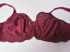 BH Damen mit Spitze, Bühel-BH, Gr. 85C, Rot