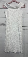 Alex Marie White Dress Size 2 Flowers Dainty Delicate Cute