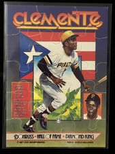 1987 Donruss Highlights Roberto Clemente Mini Puzzle #NNO Pittsburgh Pirates