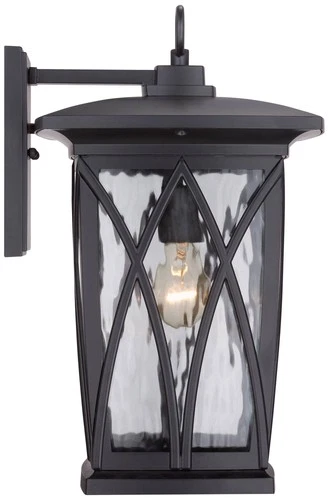 Quoizel Grover 17 1/2"H Mystic Black Outdoor Wall Light - Picture 4 of 6