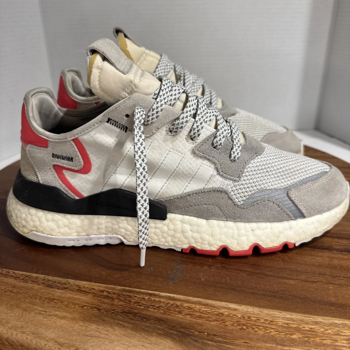 Adidas Nite‎ Jogger White Royal Scarlet Shoes Sneakers Men\'s FV3586 - Size 7 adidas Nite Jogger Scarlet for Sale | Authenticity  main image 3
