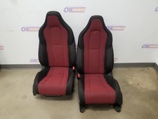 26 Honda Civic Si Fwd 1.5l Seat Black Red Cloth Front Set Recaro Style Oem