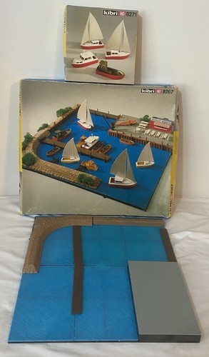 Juego de puerto yate diorama vintage Kibri HO 8267 | Zustand: Used