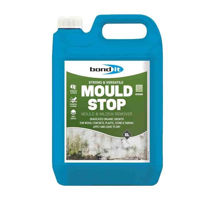 Bond It 5 Litres Mould Stop Powerful Mould Mildew Lichen Remover Cleaner 5L