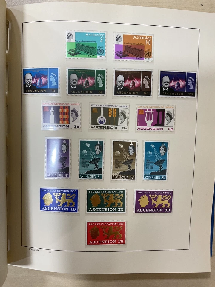 Sellos de Ascensión. MNH. 1963 - 2008. Álbum Schaubek EX90 Foto 2 de 4