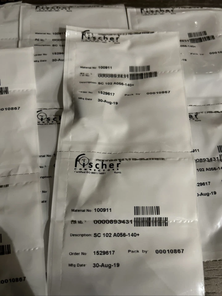 Fischer Connectors SC 102 A056-140+ 893431/100911, 3 Part Kit X 5 Packs Joblot - Image 3 of 4
