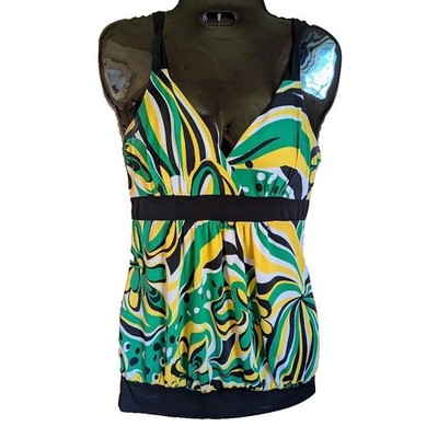 Vintage Y2K 90s Womens Wet Seal M Babydoll Top Tunic Colorful Festival Cute USA