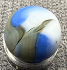 JABO Blue, Gray & White Swirl Marble .61" Mint+ Condition — photo 1