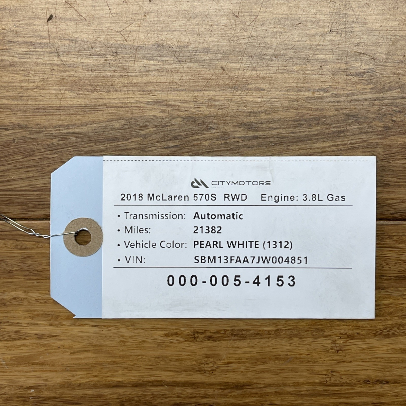 McLaren 570S Spider 2017-2021 Front Left Outer window scraper seal