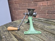Vintage Spong & Co London Hand Meat Mincer Grinder - Made In England Mint Green 
