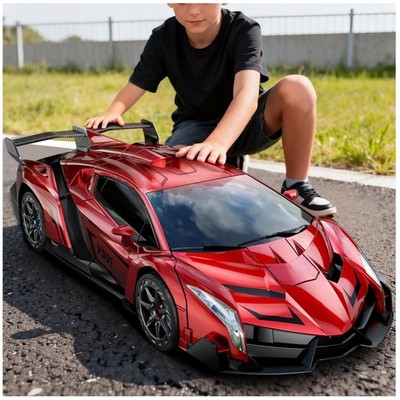 Large Transform Toys Remote Control Car, One-Key Deformation