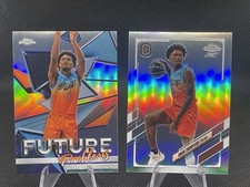 2022-23 Topps Chrome OTE Overtime Elite (2) Amen Thompson RC Refractors Rockets
