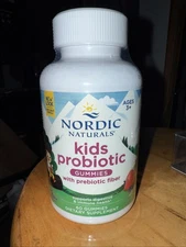 Nordic Naturals Kids Probiotic Gummies - 1.5 Billion Live Cultures, 60 Ct 06/25