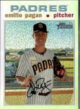 2020 Topps Heritage #THC-545 Emilio Pagan Chrome Refractor #/571