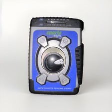 GPX RUGGED SPORTS AM/FM RADIO CASSETTE PLAYER HEADPHONES MODEL C3302