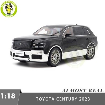 1/18 Toyota Century 2023 Almost Real 870220 Black Silver RHD Diecast Model Car