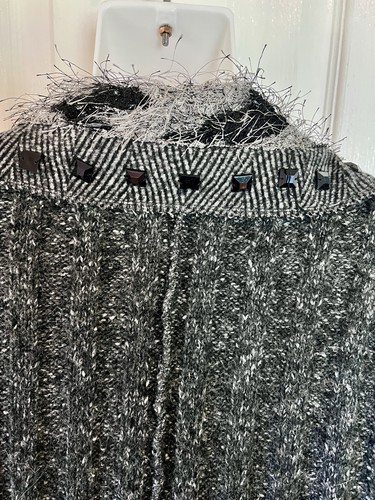 SIONI Steampunk Pullover Duster Strickjacke XL Witchy Goth Grunge Dark Fairy - Bild 7 von 13