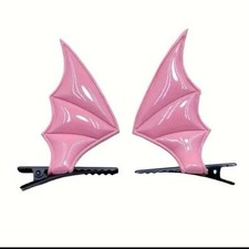 2pcs Gothic Exquisite Cyberpunk Bat Wing Hair Clips - Stylish Punk Barrettes