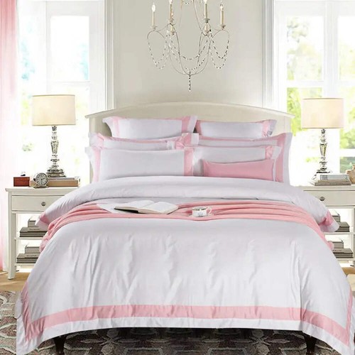 Set lenzuola Degella lusso righe cotone egiziano bianco - Foto 53 di 71