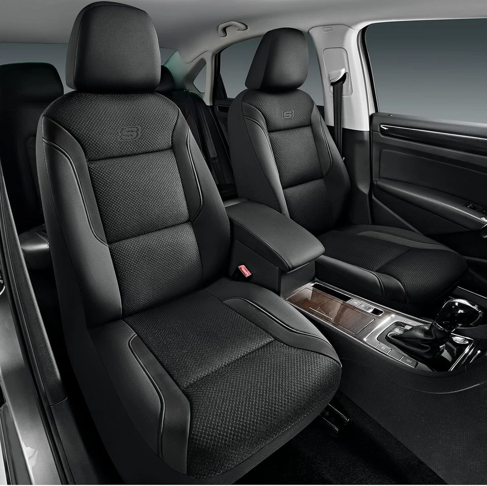 Skechers Men's Memory Foam Seat Covers, Air Cool Mesh Thick Car Seat Covers, Car