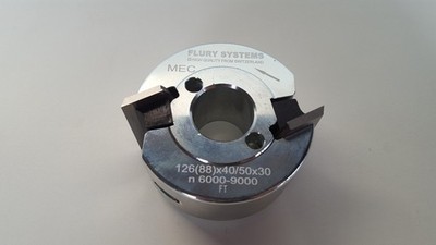 Universal Messerkopf 88 x 40/50 x 30 mm für Wood-Mizer & Logosol von Flury MEC
