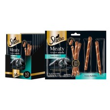 Sheba Meaty Tender Sticks Cat Treats Tuna Flavor 10 Pack Soft Snacks 5 Count