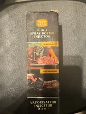 Oklahoma Joe's 2-in-1 Spray Bottle and Marinade Injector, Black New