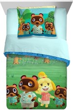 Animal Crossing New Horizon Happy Campers Twin/Full Comforter